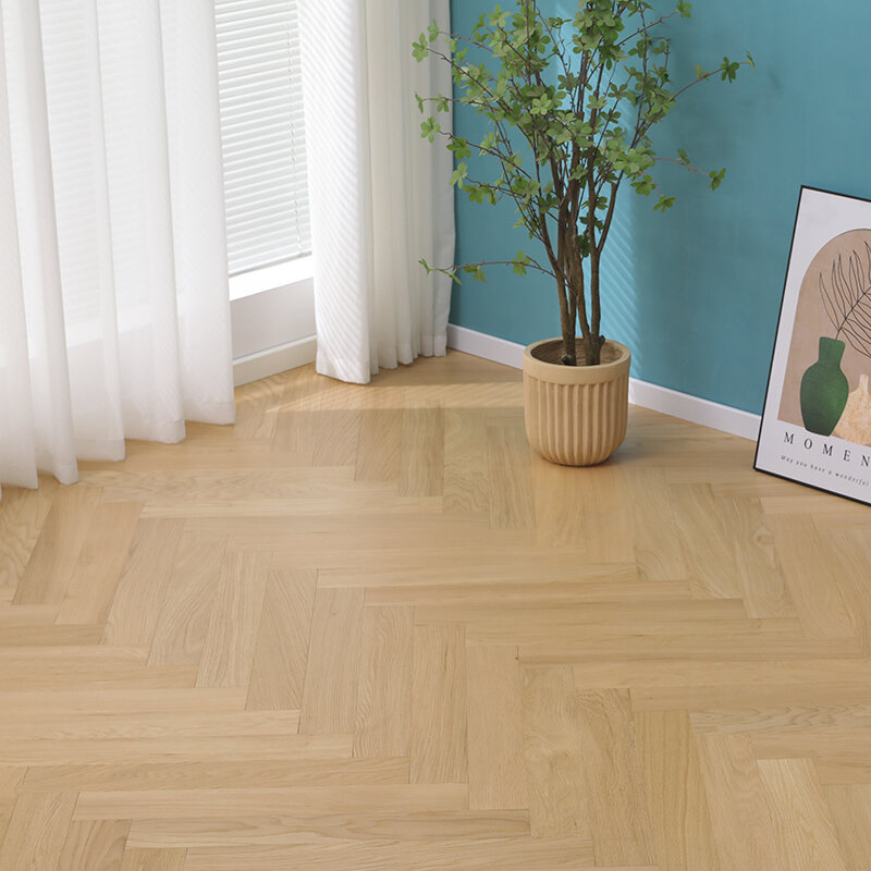 Oak herringbone, chevron and plank flooring